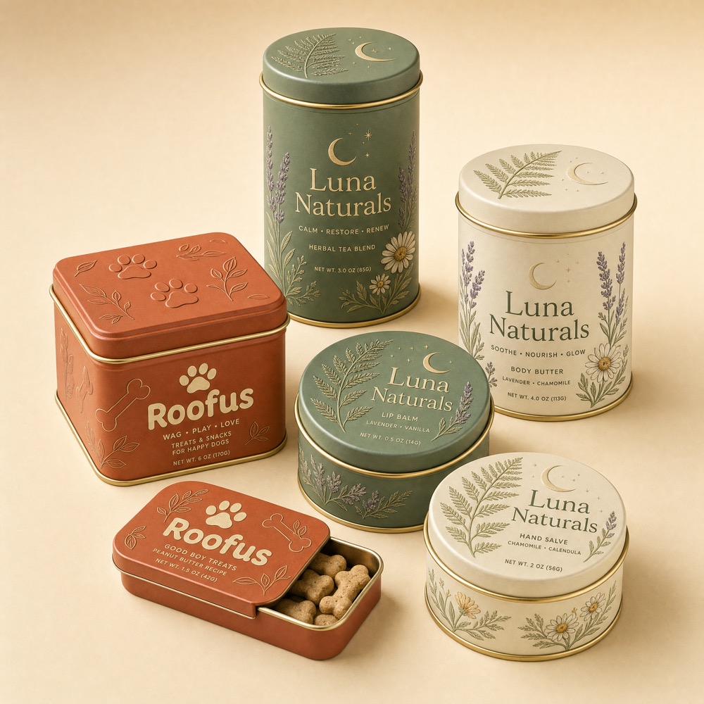 Metal Container — custom packaging by PetraSpark