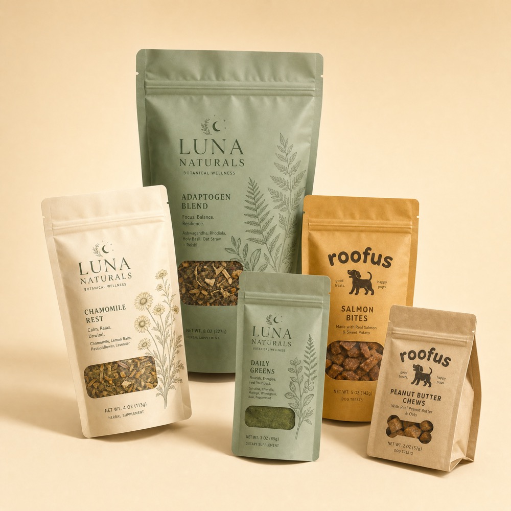 Pouches — custom packaging by PetraSpark